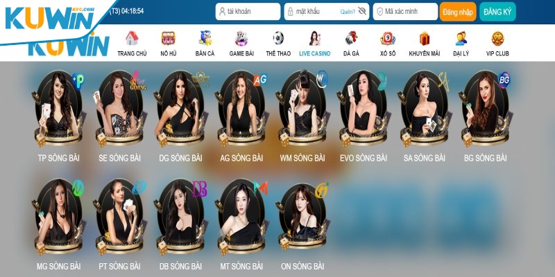 Giới thiệu sảnh Casino KUWIN siêu hot